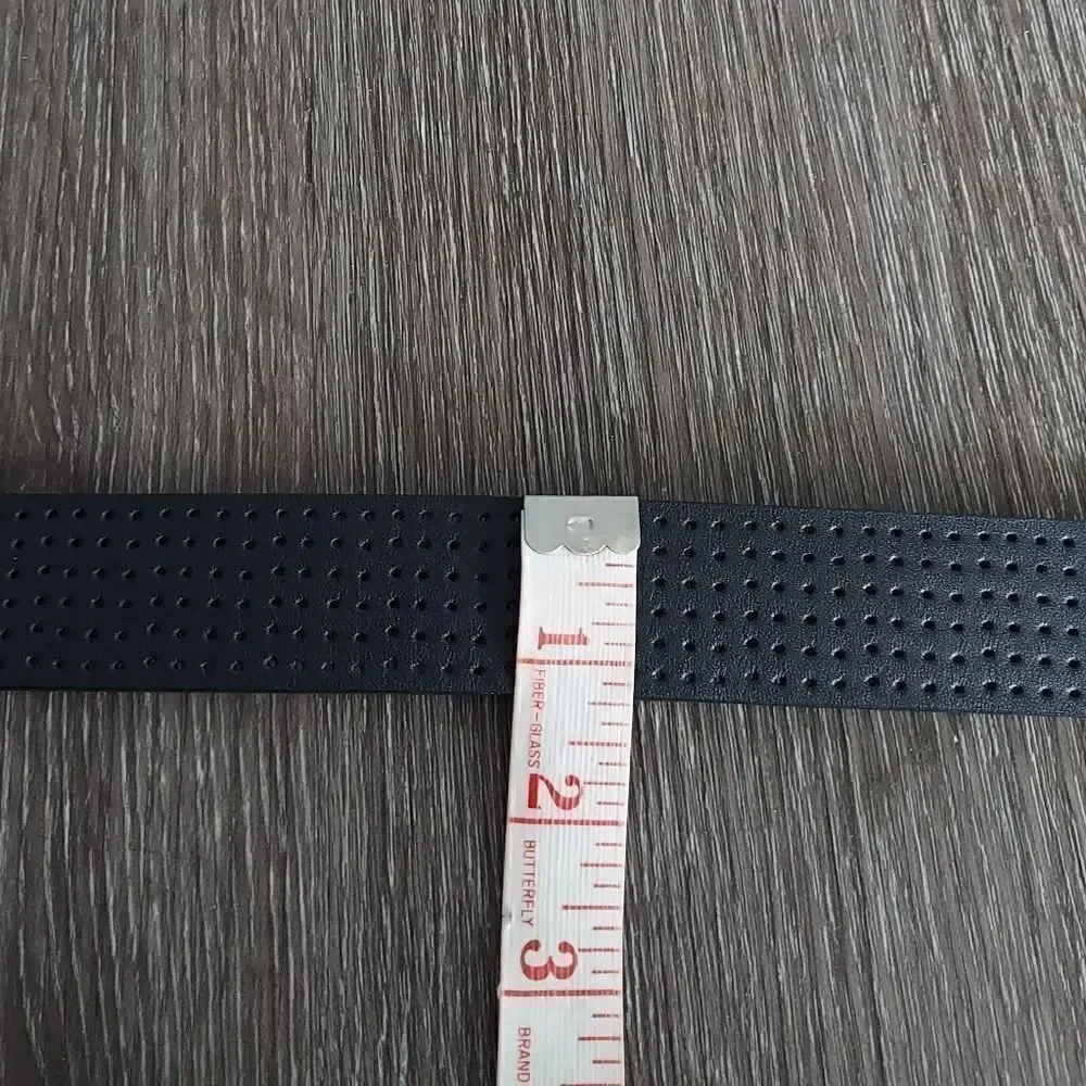 Nike Black Golf Perforated Leather Belt Small